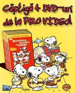 Concursuri online: Castiga 4 dvd uri Reuniunea Familiei lui Snoopy