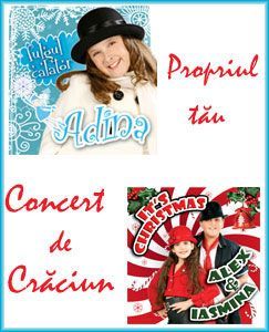 Concursuri online: Castiga 10 premii a cate 2 cd uri: Fulgul calator Adina Chis si Its Christmas Alex si Iasmina Saraj