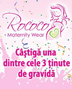 Concursuri online: Castiga 3 tinute de gravida oferita de Rococo