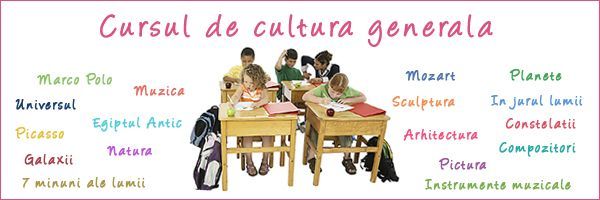 Concursuri online: Castiga un curs de cultura generala pentru copilul tau