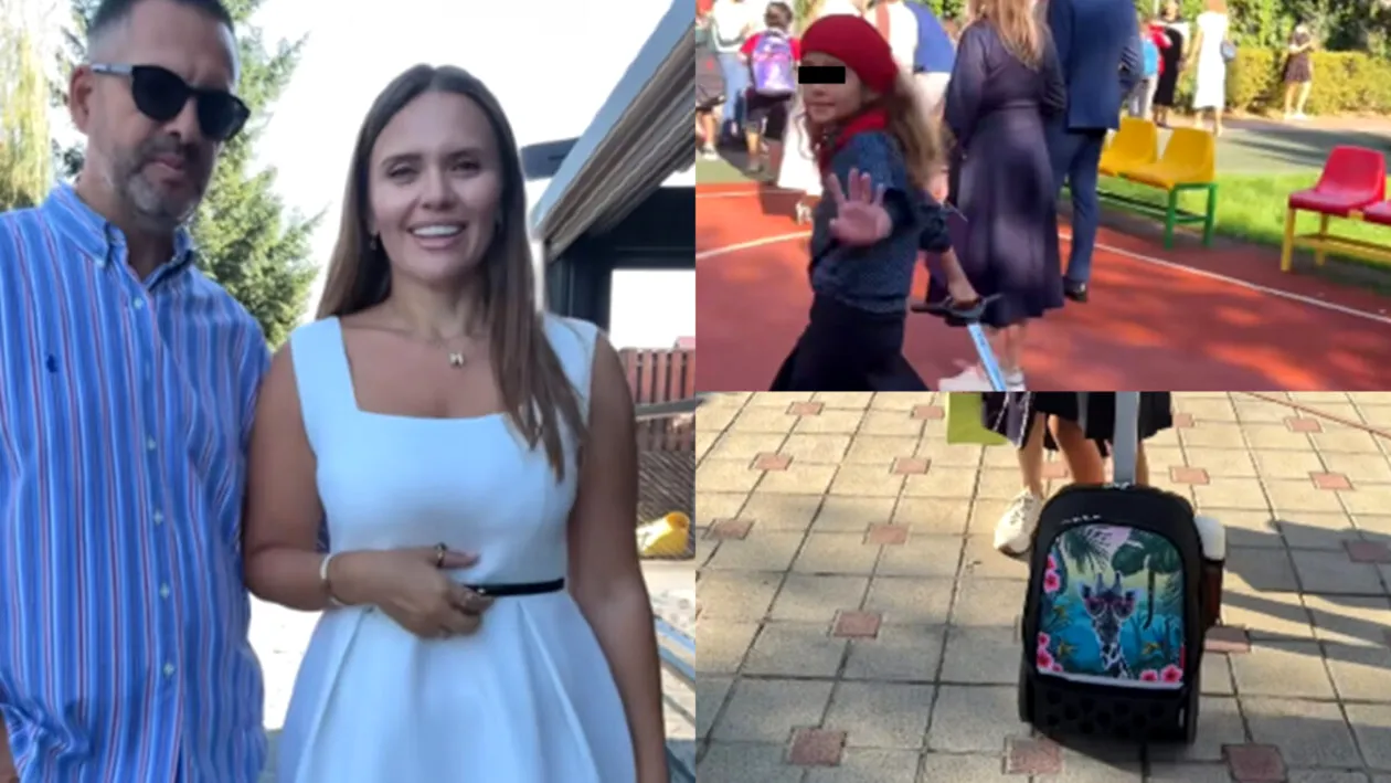 Cat costa ghiozdanul de scoala al Petrei. Cristina Siscanu si Madalin Ionescu nu s-au uitat la bani