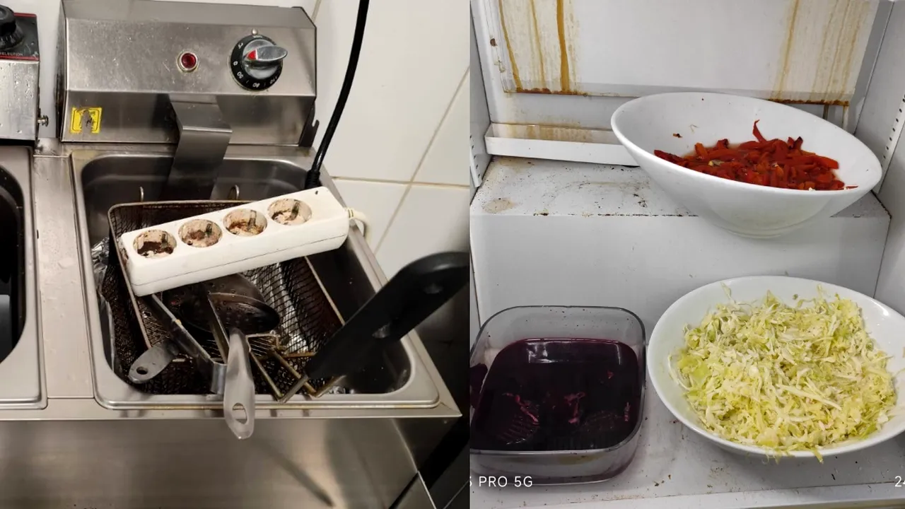 Imagini revoltatoare cu mizeria gasita de inspectorii ANSVSA la gradinita unde 12 copii s-au imbolnavit. Autoritatile au deschis o ancheta