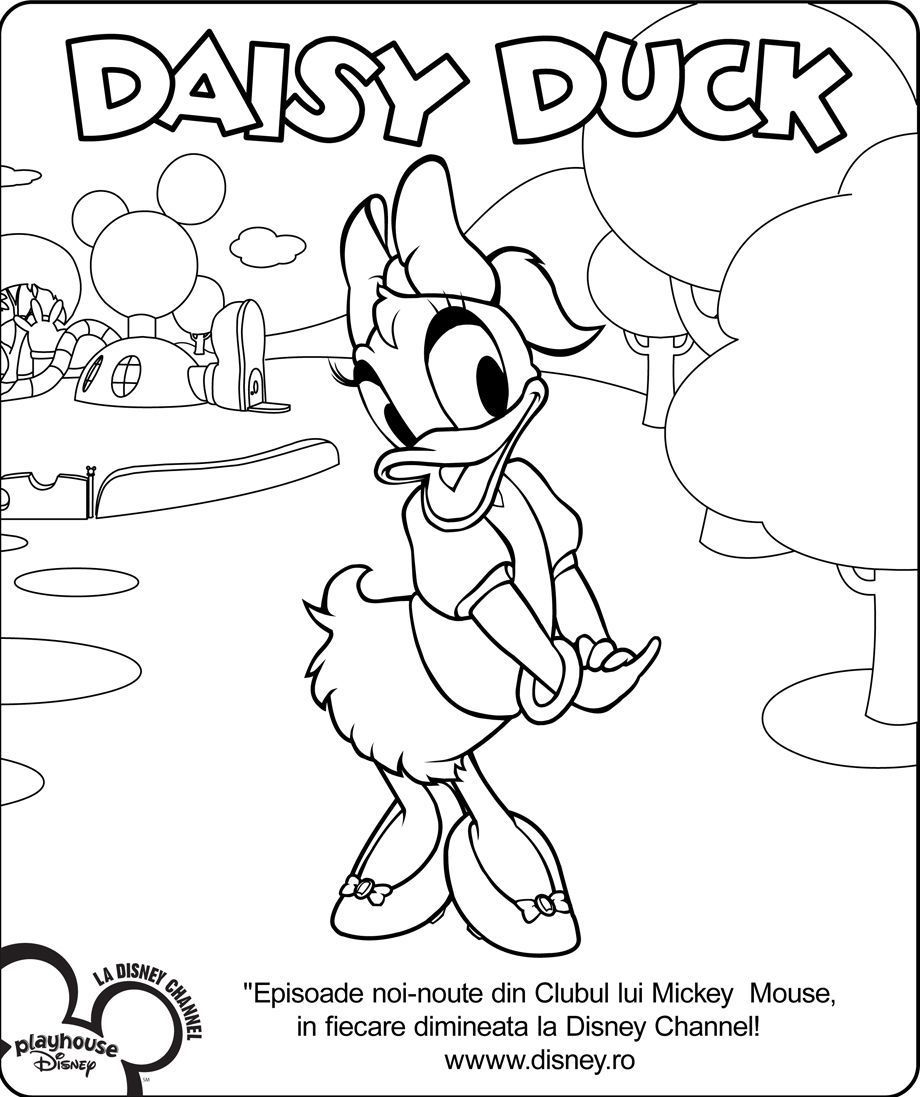 Daisy Duck Planse De Colorat Disney Copilul Ro