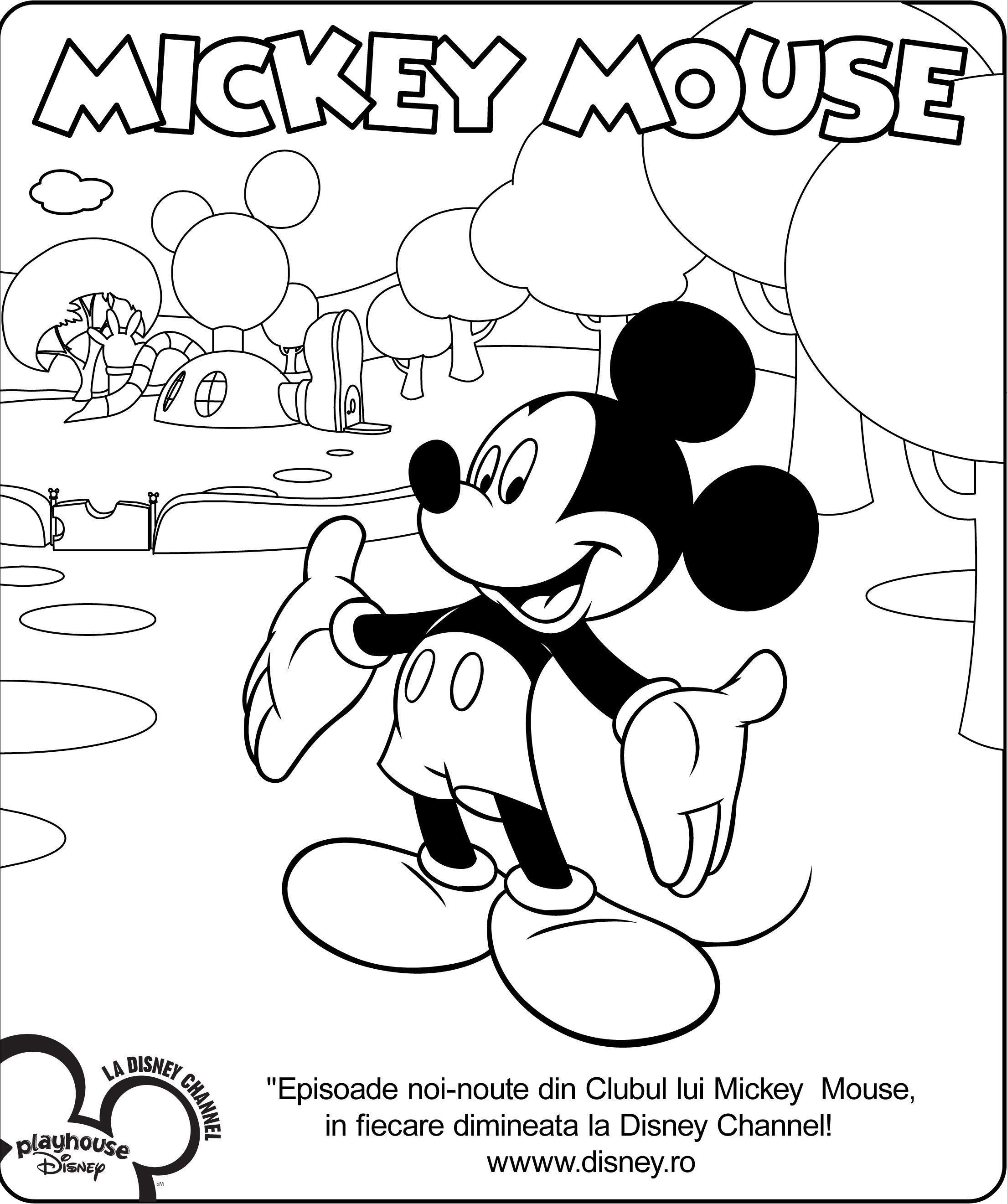 Mickey Mouse Planse De Colorat Disney Copilul Ro