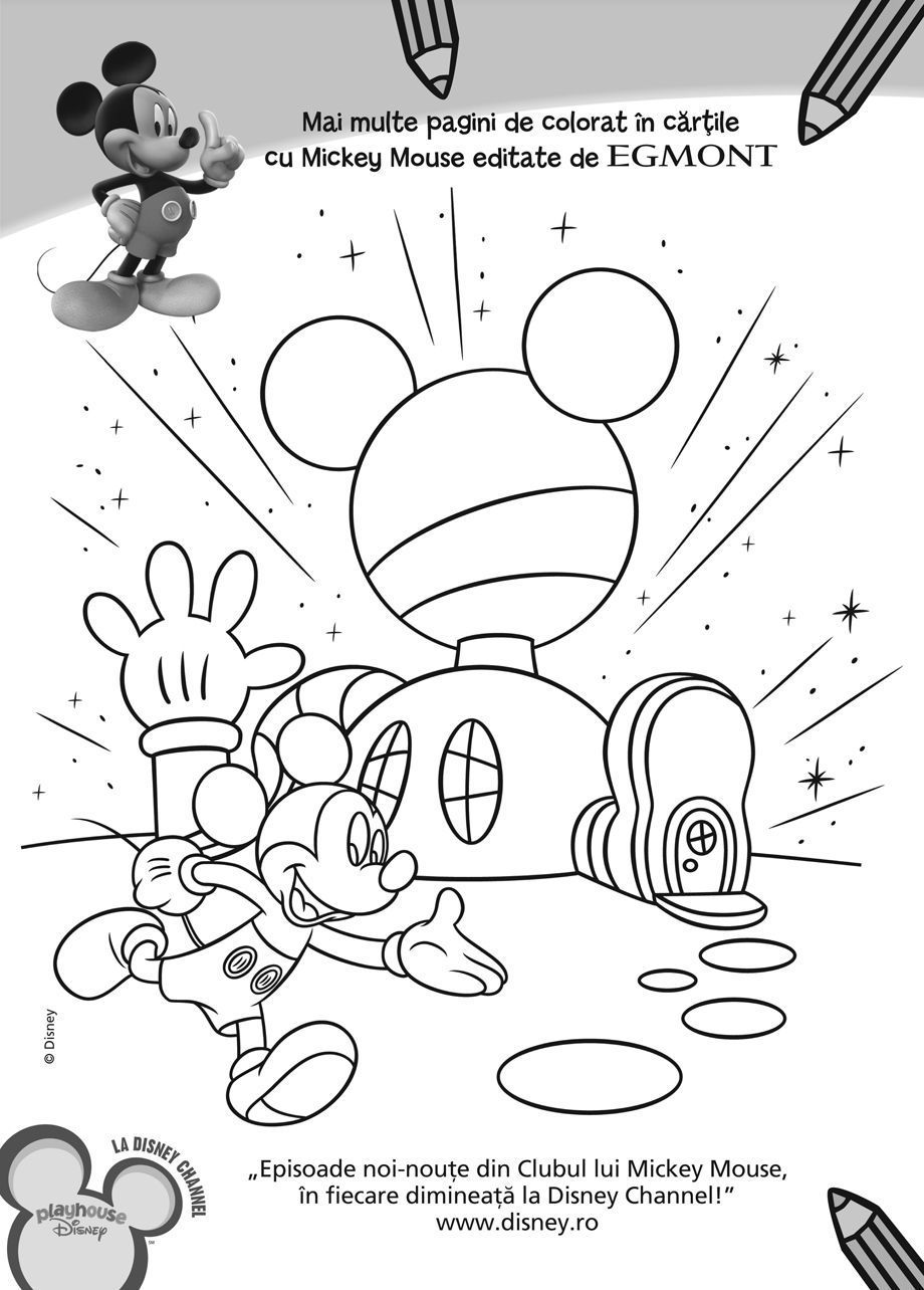 Plansa Mickey Planse De Colorat Disney Copilul Ro