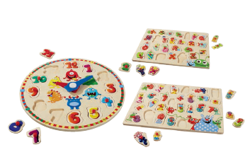 Puzzle educativ din lemn